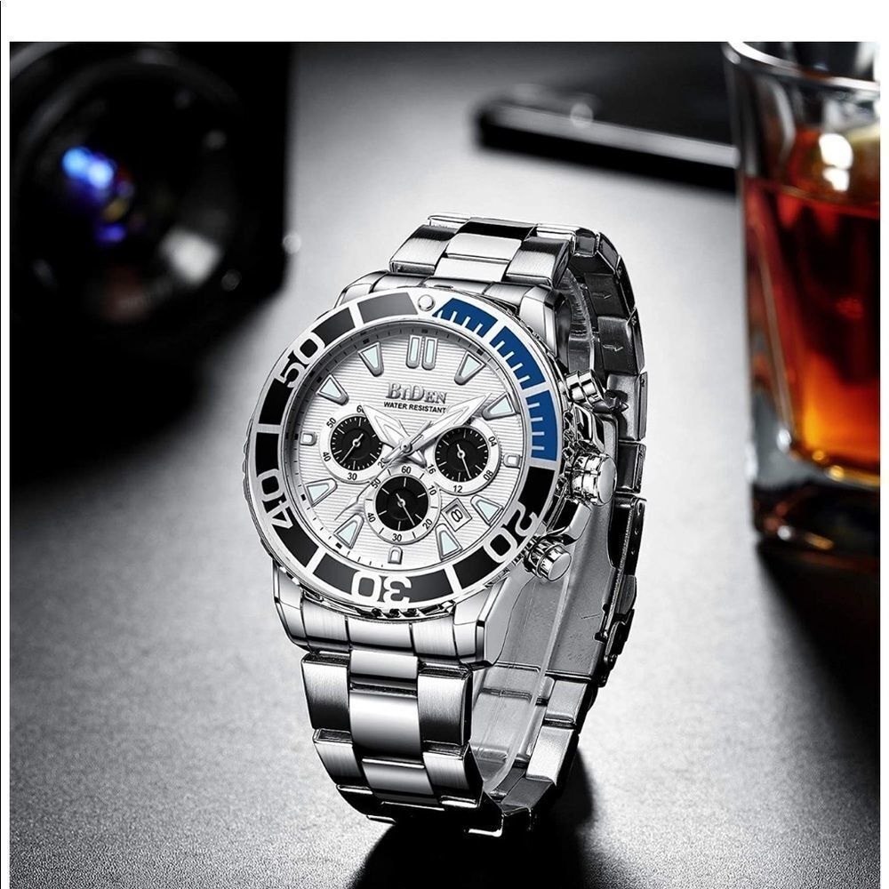 Chronograph Analogue Quartz Stainless Steel Watch